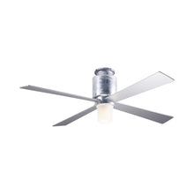 Load image into Gallery viewer, Lapa LED Flush Mount Ceiling Fan in Galvanized/Silver.

