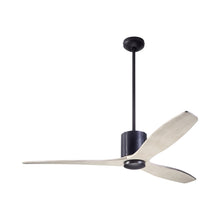 Load image into Gallery viewer, LeatherLuxe DC Ceiling Fan in Dark Bronze/Black Leather/Whitewash.
