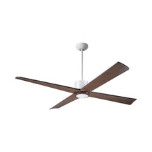 Load image into Gallery viewer, Nouveau DC Ceiling Fan in Matte White/Brass/Mahogany.
