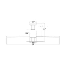 Load image into Gallery viewer, Pensi DC LED Ceiling Fan - line drawing.
