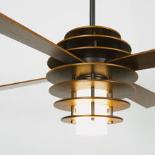 Load image into Gallery viewer, Stella LED Ceiling Fan in Detail.
