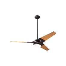 Load image into Gallery viewer, Torsion 52-Inch 20W LED Ceiling Fan in Dark Bronze/Maple (52-Inch).
