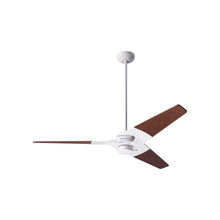 Load image into Gallery viewer, Torsion 52-Inch Ceiling Fan in Gloss White/Mahogany (52-Inch).

