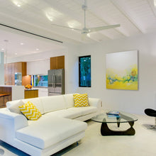 Load image into Gallery viewer, Torsion 52-Inch Ceiling Fan in living room.
