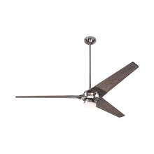 Load image into Gallery viewer, Torsion 62-Inch 17W LED Ceiling Fan in Bright Nickel/Graywash (62-Inch).
