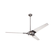 Load image into Gallery viewer, Torsion 62-Inch 17W LED Ceiling Fan in Bright Nickel/Whitewash (62-Inch).
