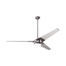 Load image into Gallery viewer, Torsion 62-Inch 20W LED Ceiling Fan in Bright Nickel/Nickel (62-Inch).
