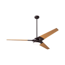 Load image into Gallery viewer, Torsion 62-Inch 20W LED Ceiling Fan in Dark Bronze/Maple (62-Inch).
