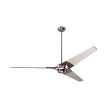 Load image into Gallery viewer, Torsion 62-Inch Ceiling Fan in Bright Nickel/Nickel (62-Inch).
