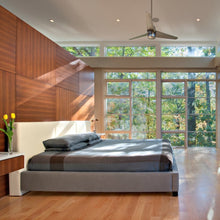 Load image into Gallery viewer, Velo DC Ceiling Fan in bedroom.
