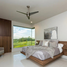 Load image into Gallery viewer, Velo DC Ceiling Fan in bedroom.
