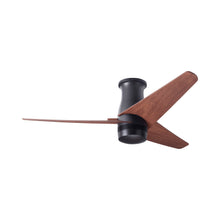 Load image into Gallery viewer, Velo DC Flush Mount Ceiling Fan in Dark Bronze/Mahogany.
