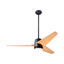 Load image into Gallery viewer, Velo DC LED Ceiling Fan in Dark Bronze/Maple.
