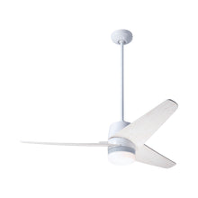 Load image into Gallery viewer, Velo DC LED Ceiling Fan in Gloss White/Whitewash.
