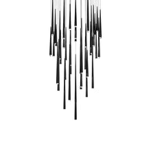 Load image into Gallery viewer, Cascade LED Multi Light Pendant Light in Black/Crystal (41-Light).
