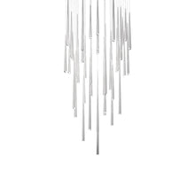 Load image into Gallery viewer, Cascade LED Multi Light Pendant Light in Polished Nickel/Crystal (41-Light).
