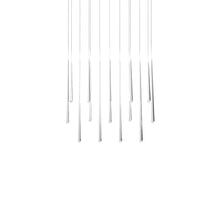 Load image into Gallery viewer, Cascade Linear LED Chandelier in Polished Nickel/Crystal (14-Light).

