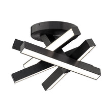 Load image into Gallery viewer, Chaos LED Flush Mount Ceiling Light in Black.
