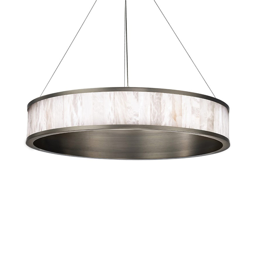 Coliseo LED Chandelier in Antique Nickel.