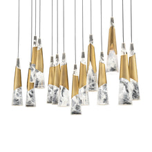 Load image into Gallery viewer, Kilt LED Linear Pendant Light.
