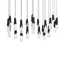Load image into Gallery viewer, Kilt LED Linear Pendant Light in Black (23-Light).
