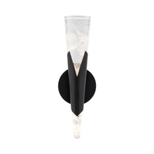 Load image into Gallery viewer, Kilt LED Wall Light in Black.
