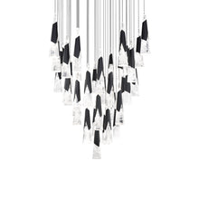 Load image into Gallery viewer, Kilt Square LED Pendant Light in Black (25-Light).
