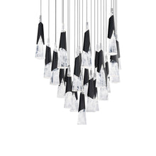 Load image into Gallery viewer, Kilt Square LED Pendant Light in Black (41-Light).
