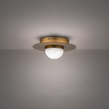 Load image into Gallery viewer, Landed LED Flush Mount Ceiling Light in Detail.
