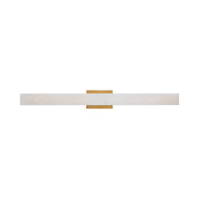 Load image into Gallery viewer, Lanza LED Bath Wall Light in Aged Brass (Large).
