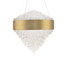 Load image into Gallery viewer, Luzerne LED Pendant Light in Aged Brass.
