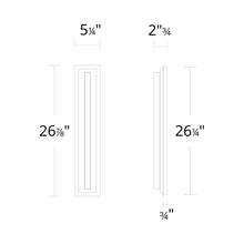 Load image into Gallery viewer, Lyrikal LED Wall Light - line drawing.
