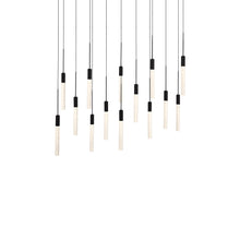 Load image into Gallery viewer, Magic Linear LED Chandelier in Black (14-Light).
