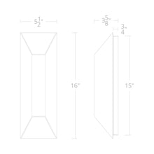 Load image into Gallery viewer, Maglev Outdoor LED Wall Light - line drawing.
