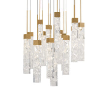 Load image into Gallery viewer, Minx LED Multi Light Pendant Light in Aged Brass (72W).
