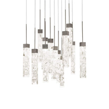 Load image into Gallery viewer, Minx Square LED Multi Pendant Light in Antique Nickel (13-Light).
