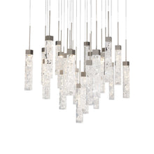 Load image into Gallery viewer, Minx Square LED Multi Pendant Light in Antique Nickel (25-Light).
