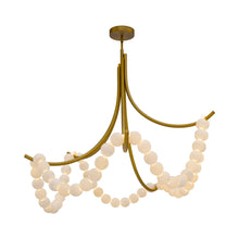 Load image into Gallery viewer, Parel LED Flush Mount Ceiling Light in Aged Brass.
