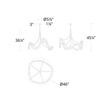 Load image into Gallery viewer, Parel LED Flush Mount Ceiling Light - line drawing.
