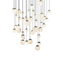 Load image into Gallery viewer, Pisces Square LED Pendant Light in Black (41-Light).
