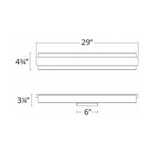 Load image into Gallery viewer, Posh LED Bath Vanity Light - line drawing.
