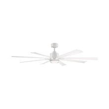 Load image into Gallery viewer, Size Matters Outdoor Ceiling Fan in Matte White (65-Inch/Light Kit Included).
