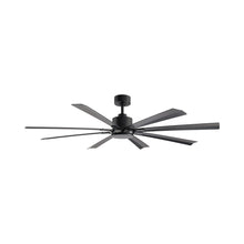 Load image into Gallery viewer, Size Matters Outdoor Ceiling Fan in Matte Black (65-Inch/Light Kit Not Included).
