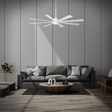 Load image into Gallery viewer, Size Matters Outdoor Ceiling Fan in living room.
