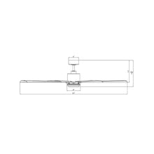 Load image into Gallery viewer, Size Matters Outdoor Ceiling Fan - line drawing.
