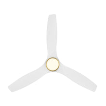 Load image into Gallery viewer, Skylark Outdoor LED Flush Mount Ceiling Fan in Detail.
