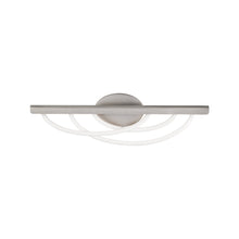 Load image into Gallery viewer, Swoop LED Bath Vanity Light in Brushed Nickel (24-Inch).
