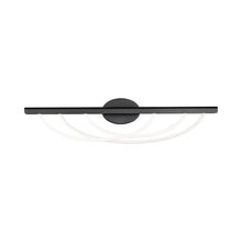 Load image into Gallery viewer, Swoop LED Bath Vanity Light in Black (34-Inch).
