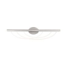 Load image into Gallery viewer, Swoop LED Bath Vanity Light in Brushed Nickel (34-Inch).
