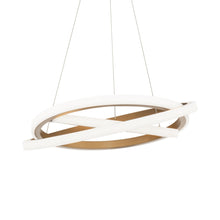 Load image into Gallery viewer, Veloce LED Chandelier in Aged Brass (Small).
